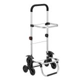 Összecsukható alumínium bevásárlókocsi 6 kerekes 30 kg