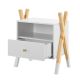 Gyerek éjjeliszekrény  fiókkal és polccal fehér