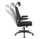 Ergonomikus irodai szék  fejtámlával fekete