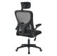 Ergonomikus irodai szék  fejtámlával fekete