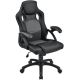 Ergonomikus irodai szék állítható háttámlával fekete