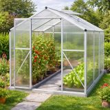 Kerti üvegház 4,75 m² alumínium szerkezettel és alapozással