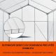 Kerti üvegház 4,75 m² alumínium szerkezettel és alapozással