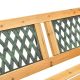 Kerti pad 122 cm fa és öntöttvas