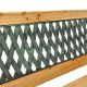 Kerti pad 122 cm fa/öntöttvas 2 személyes