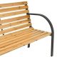 Kerti pad 120 cm fa/acél 2 személyes