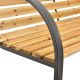 Kerti pad 120 cm fa/acél 2 személyes