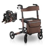 Járókeret táska/ülés aluminium könnyű barna