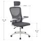 Ergonomikus irodai szék szürke/fehér hálós
