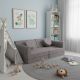 Designer moduláris gyerekkanapé 150 cm szürke