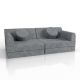 Designer moduláris gyerekkanapé 150 cm zsálya zöld