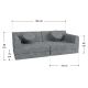 Designer moduláris gyerekkanapé 150 cm zsálya zöld