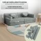 Designer moduláris gyerekkanapé 150 cm zsálya zöld
