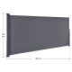 Kihúzható oldalsó árnyékoló 500 x 180 cm sötét szürke
