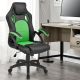 Ergonomikus irodai szék fekete/zöld állítható