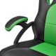Ergonomikus irodai szék fekete/zöld állítható