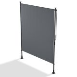 Erkély napellenző 150 x 228-316 cm UV védelemmel szürke