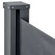 Kihúzható oldalsó elválasztó 300 x 180 cm sötét szürke