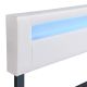 Kárpitozott modern ágy 180 x 200 LED és léces vázzal