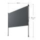 Függőleges napellenző 200 x 228–316 cm UV-védelem szürke
