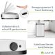 Automatikus, érintésmentes szemeteskuka 50 l - fehér