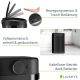Automatikus, érintésmentes szemeteskuka 50 l - fekete