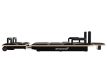 Összecsukható Pilates Reformer 109 x 45 x 8 – 21 cm fekete