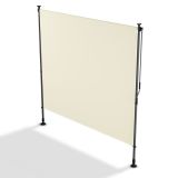 Függőleges erkély napellenző 200x228-316 cm UV védelem bézs