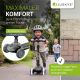 Gyerek összecsukható roller LED kerekekkel állítható fekete
