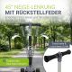 Gyerek összecsukható roller LED kerekekkel állítható fekete