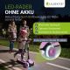 Gyerek összecsukható roller LED kerekekkel rózsaszín