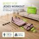 Összecsukható Pilates Reformer 109 x 45 x 8–21 cm rózsaszín