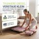 Összecsukható Pilates Reformer 109 x 45 x 8–21 cm rózsaszín