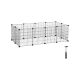 SONGMICS Tengerimalac és Nyúl járóka 143×73×46 cm fekete