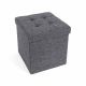 SONGMICS Összecsukható taburet 38×38×38 cm sötétszürke 40 L