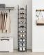 SONGMICS Cipőtartó 10 polccal szürke 33×33×173 cm