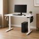 Elektromos magasságállítású íróasztal 140×60 cm fehér