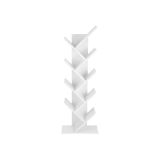 Fa könvyespolc desing 8 polc 50 x 25 x 141,5 cm fehér