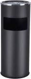Fém szemetes hamutartóval űrtartalom 30 L fekete
