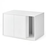 Modern macskaalom doboz fehér 80 x 50 x 53 cm