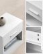 Éjjeliszekrény fiókkal 2 db fehér