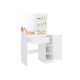 Kozmetikaiasztal tükörrel és szekrénnyel 80x40x132 cm fehér