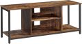 TV-asztal fémvázzal rusztikus barna 120x40x50 cm