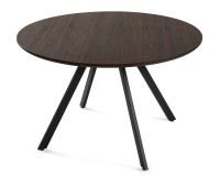 Kerek étkezőasztal 120 cm barna 4-5 fő részére