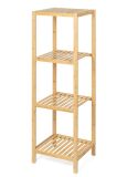 Bambusz polc 4 polccal natúr 110 x 33 x 37 cm