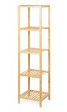 Bambusz polc 5 polccal natúr 140 x 33 x 37 cm
