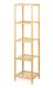 Bambusz polc 5 polccal natúr 140 x 33 x 37 cm