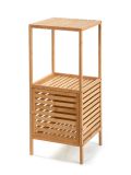 Bambusz polc ajtóval 80 x 35 x 35 cm