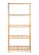 Bambusz polc 5 polccal natúr 130 x 60 x 25 cm