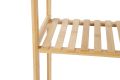 Bambusz polc 5 polccal natúr 130 x 60 x 25 cm